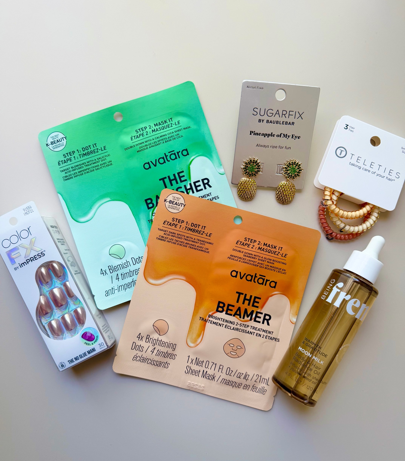 Spend $30+, Get $5 Giftcard Target Beauty Deals on Avatara face masks. Frenshe Body and Hair Oil, ColorFX impress press-ons, 

Sugarfix by Baublebar pineapple statement earrings Teleties small hair cord ties 

#LTKBeauty #LTKTravel #LTKMothersDay