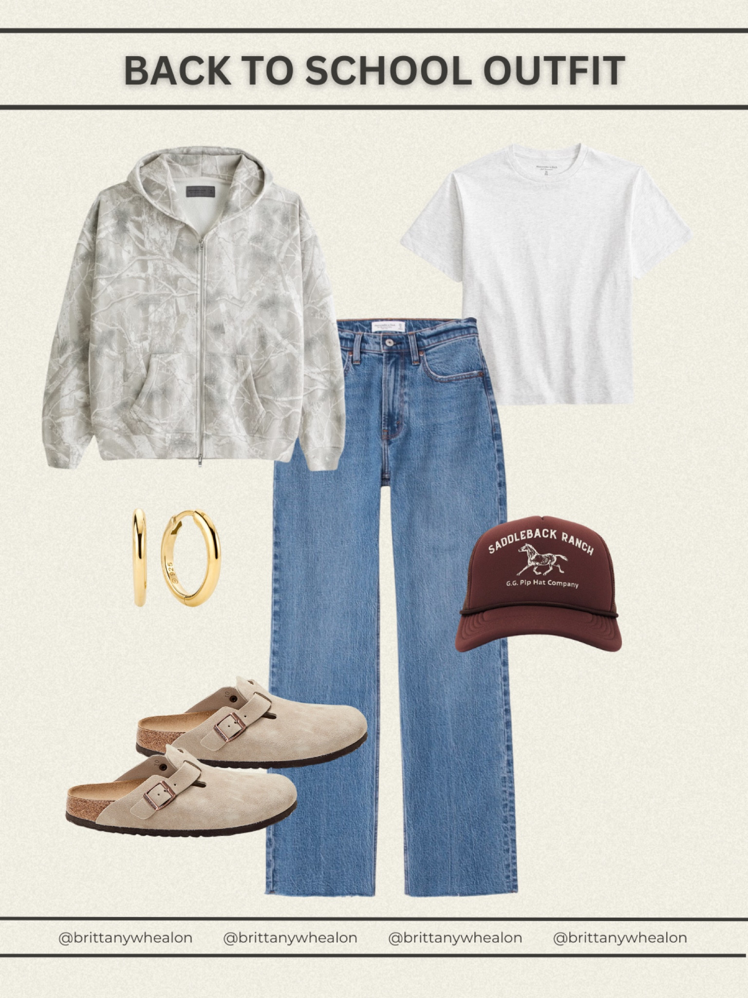 Back to school outfit, fall outfit, casual outfit, denim outfit, camo outfit, hoodie outfit, comfy outfit Birkenstocks 

#LTKxAF #LTKStyleTip #LTKBacktoSchool