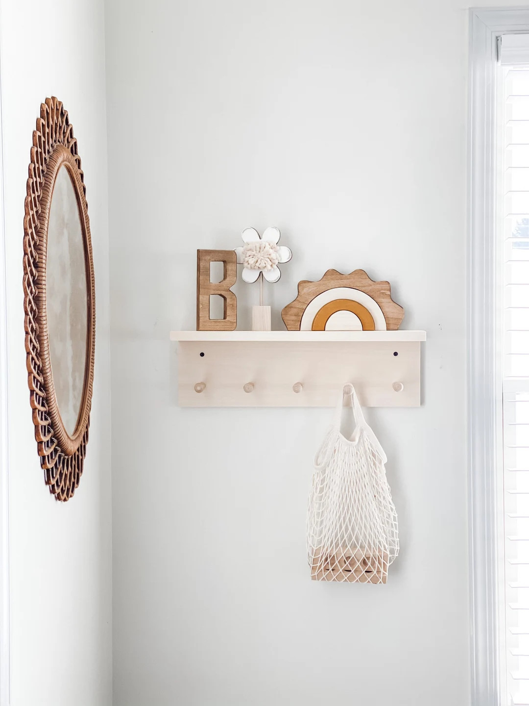 Wooden rainbow stacker, Rainbow decor, Girl nursery decor, Montessori rainbow, | Etsy (US)