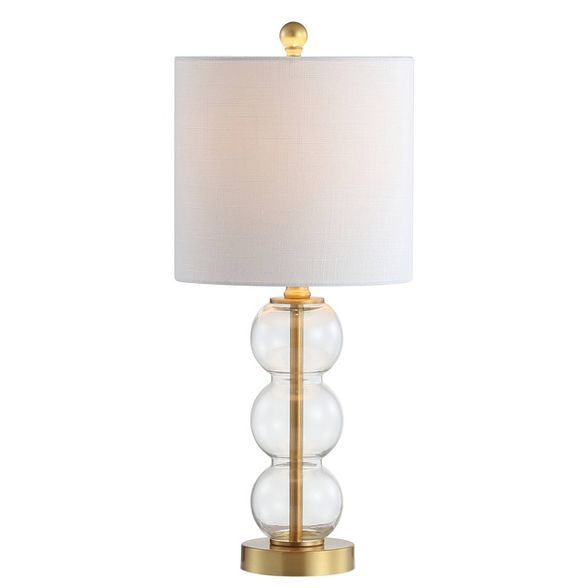21" Glass/Metal February Table Lamp (Includes LED Light Bulb) - JONATHAN Y | Target
