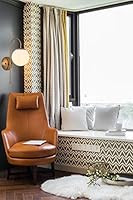 CASILVON Modern White Glass Globe Shade Gold Brass Metal Wall Lamp, Wall Sconce Flush Mount for L... | Amazon (US)