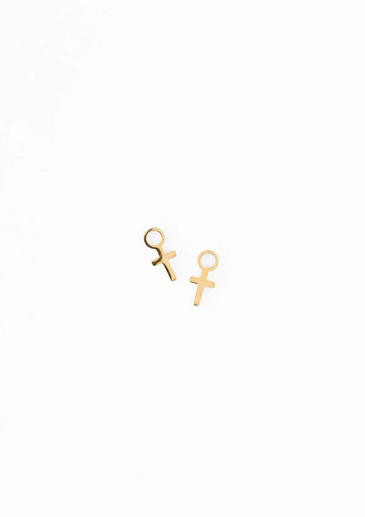 Hypoallergenic Gold Cross Charm | Pip Pop Post