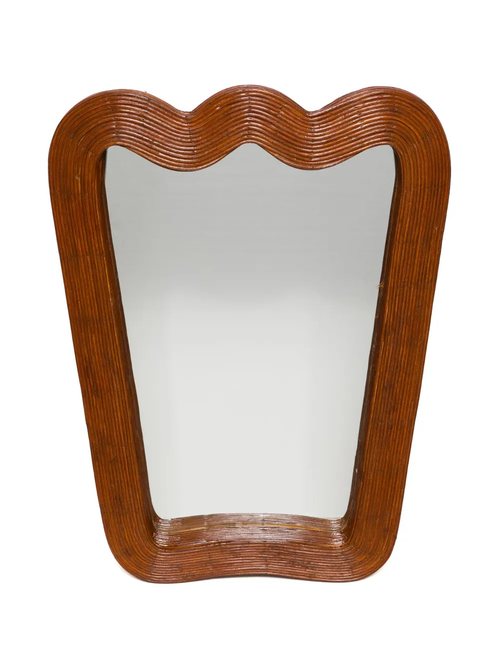 Riviera Ripple wood mirror | Farfetch Global