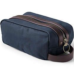 Waxed Canvas Travel Dopp Kit Toiletry Bag | Lands' End (US)