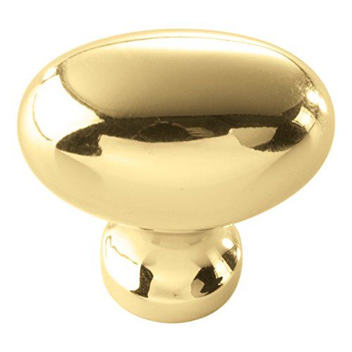 Hickory Hardware P3054-PB 1-1/4-Inch Williamsburg Cabinet Knob, Polished Brass | Amazon (US)