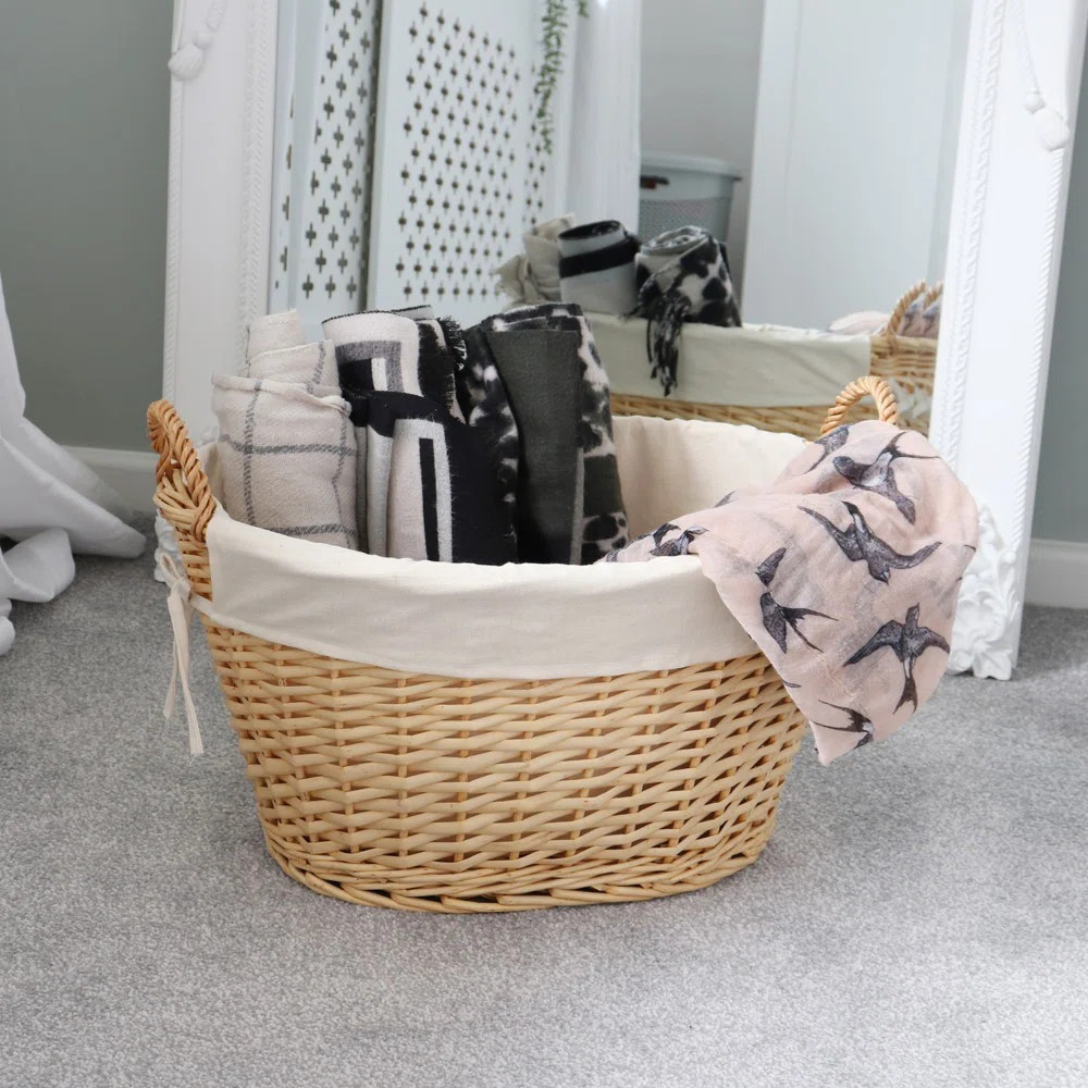 JVL Split Willow Decorative Basket | Wayfair UK