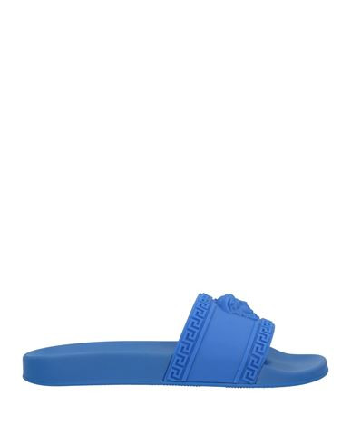 Versace Man Sandals Bright blue Size 8 Rubber | YOOX (US)