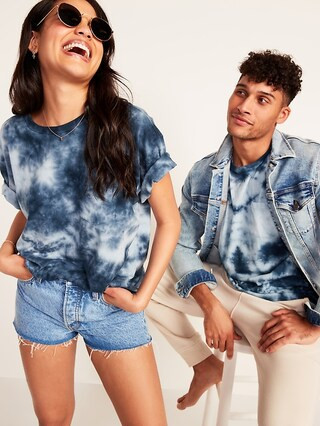 Vintage Tie-Dye Pocket Gender-Neutral Tee for Adults | Old Navy (US)