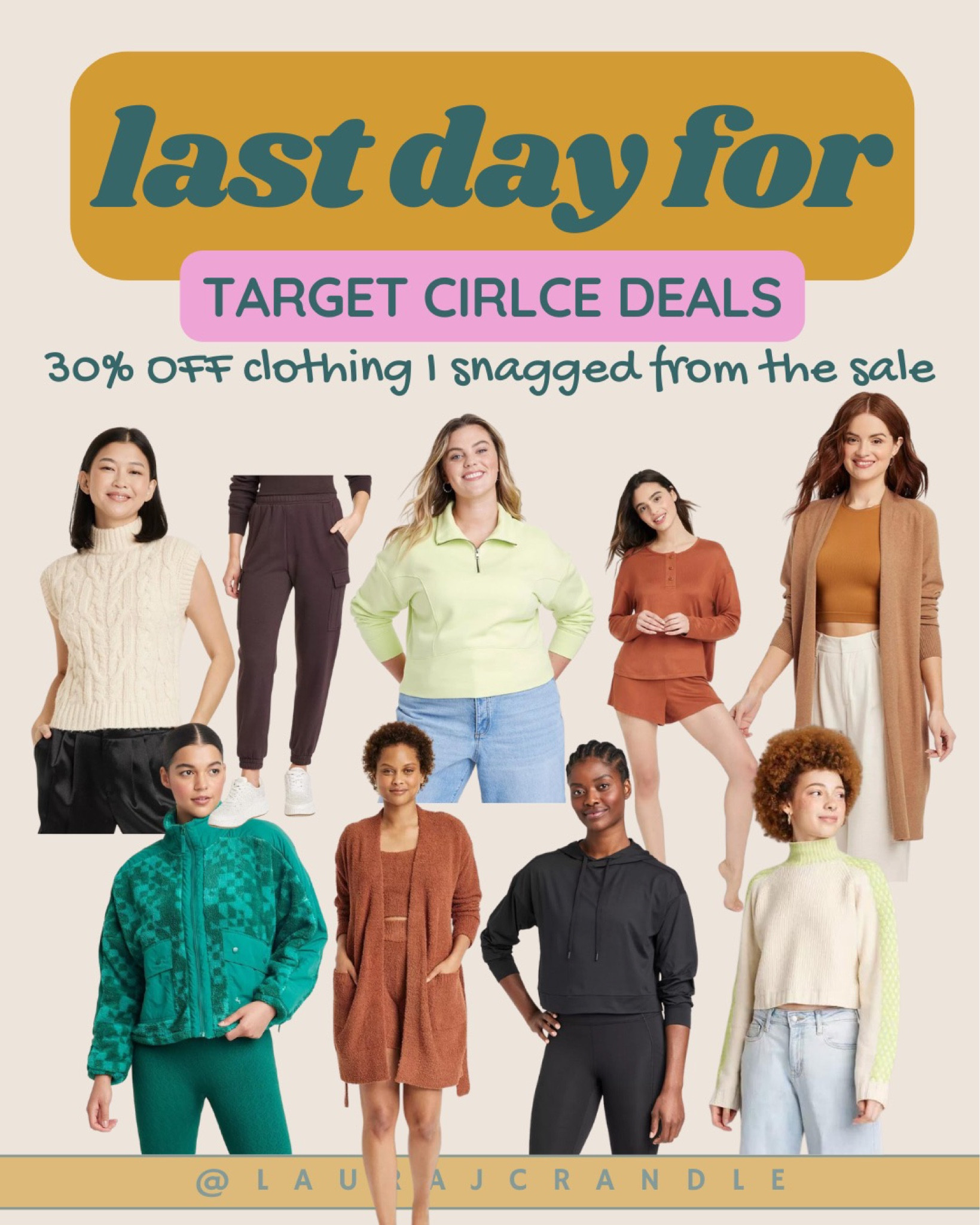 Last day to save 30% off specific clothing at Target!



Women’s fashion | Fall Fashion | Mom Style

#LTKsalealert #LTKstyletip #LTKfindsunder50