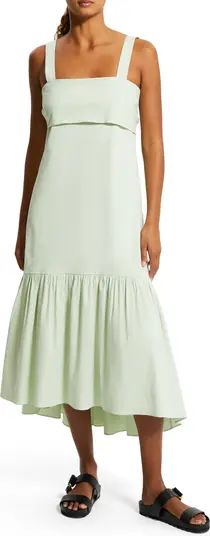 Theory Linen Blend Midi Dress | Nordstrom | Nordstrom