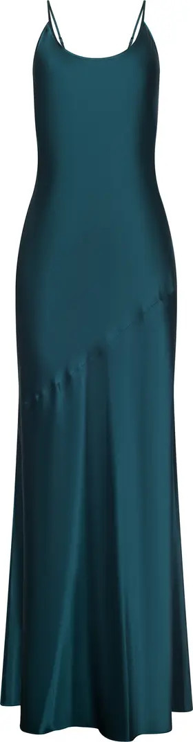 Charmaine Spaghetti Strap Silk Gown | Nordstrom