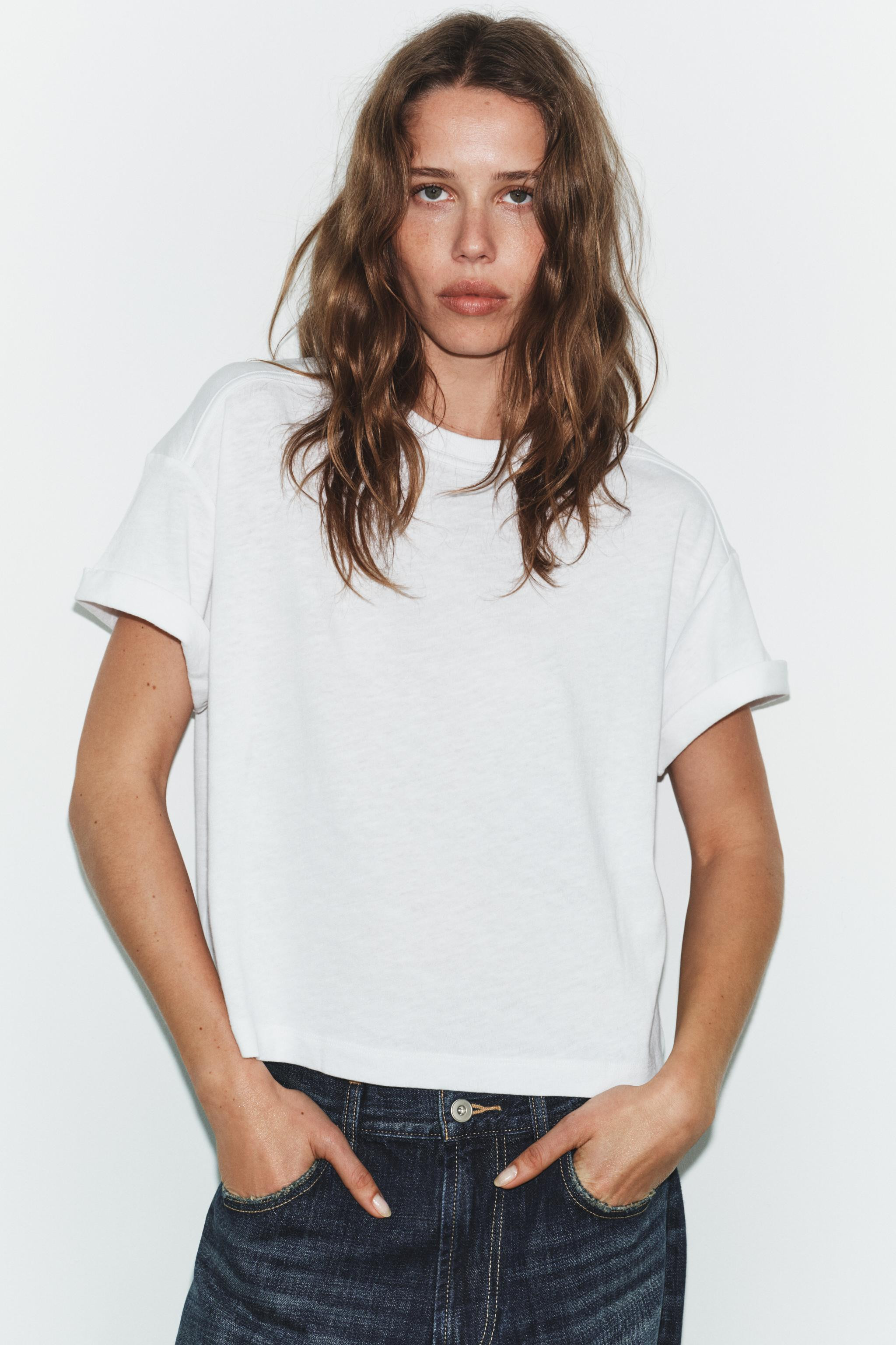 COTTON SHORT SLEEVE T-SHIRT | Zara US
