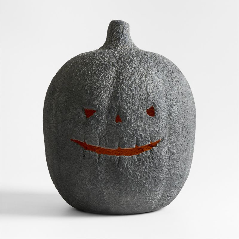 Jack-O-Lantern Large Ficonstone Lantern 16" | Crate & Barrel | Crate & Barrel