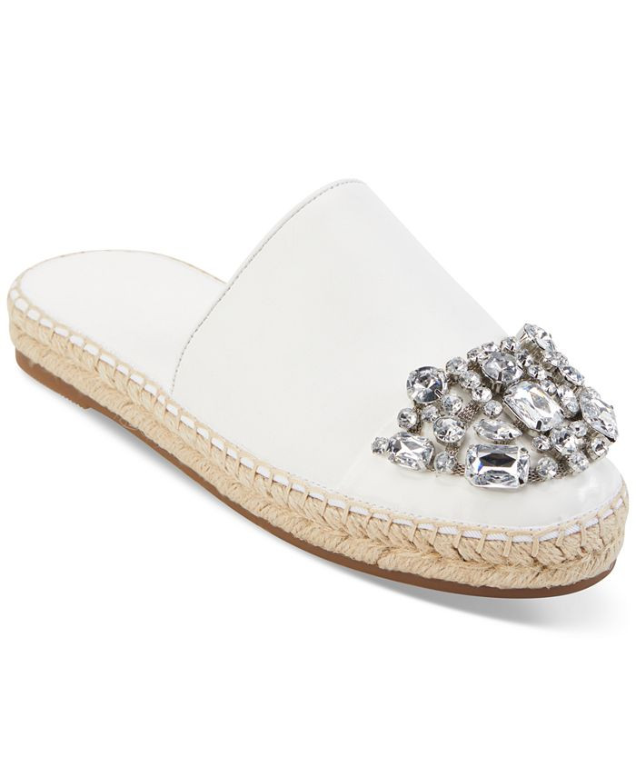 Karl Lagerfeld Paris Women's Maxwell Espadrille Platform Slide Sandals & Reviews - Sandals - Shoe... | Macys (US)