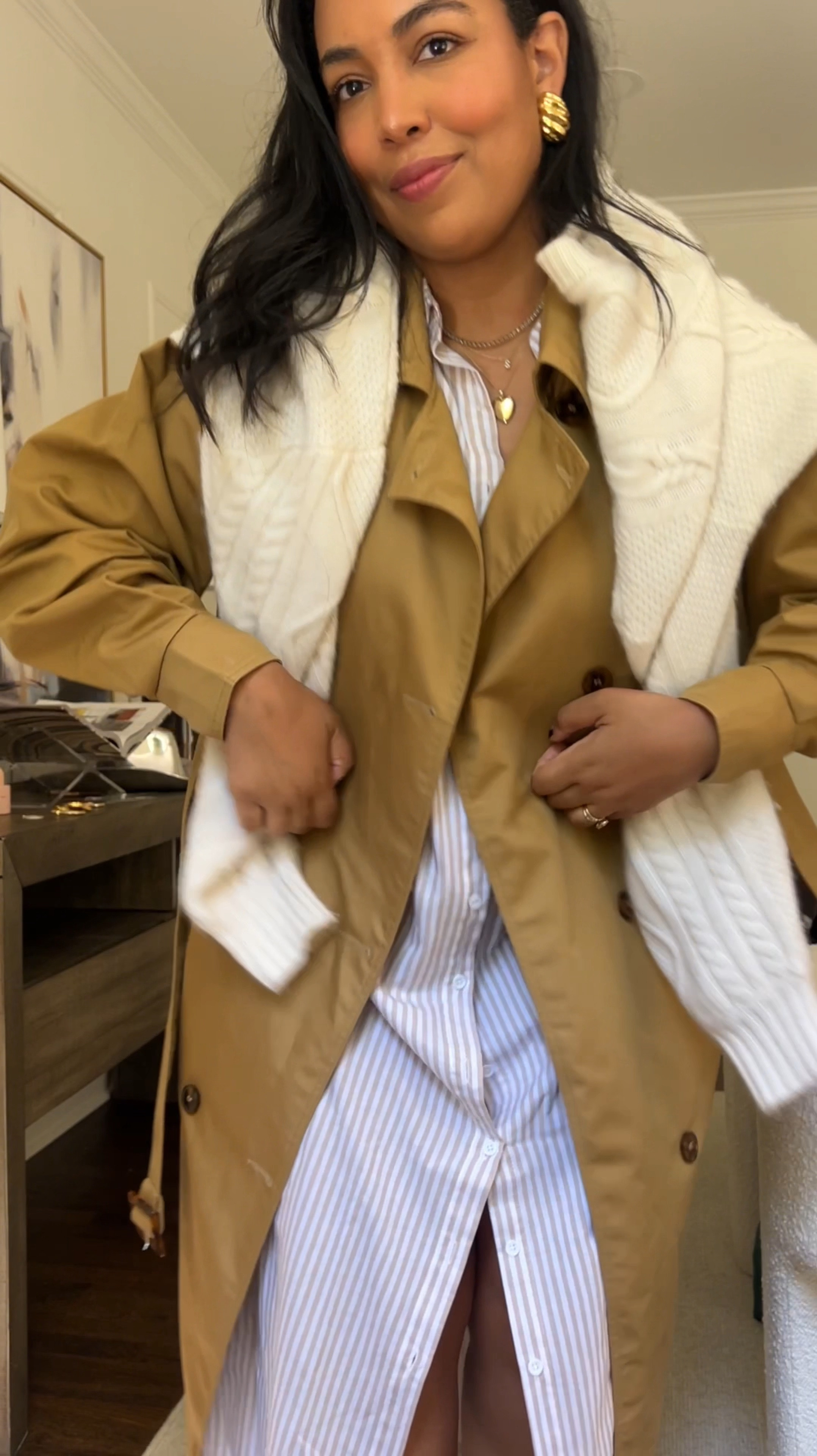 Layering up for this fall weather we’re getting in NC next week 🙌🏾 I’m so excited for fall outfits! This shirtdress is my go-to piece for all my mom on the go outfits! I just got the khaki stripe! 💛

#LTKSeasonal #LTKMidsize #LTKVideo