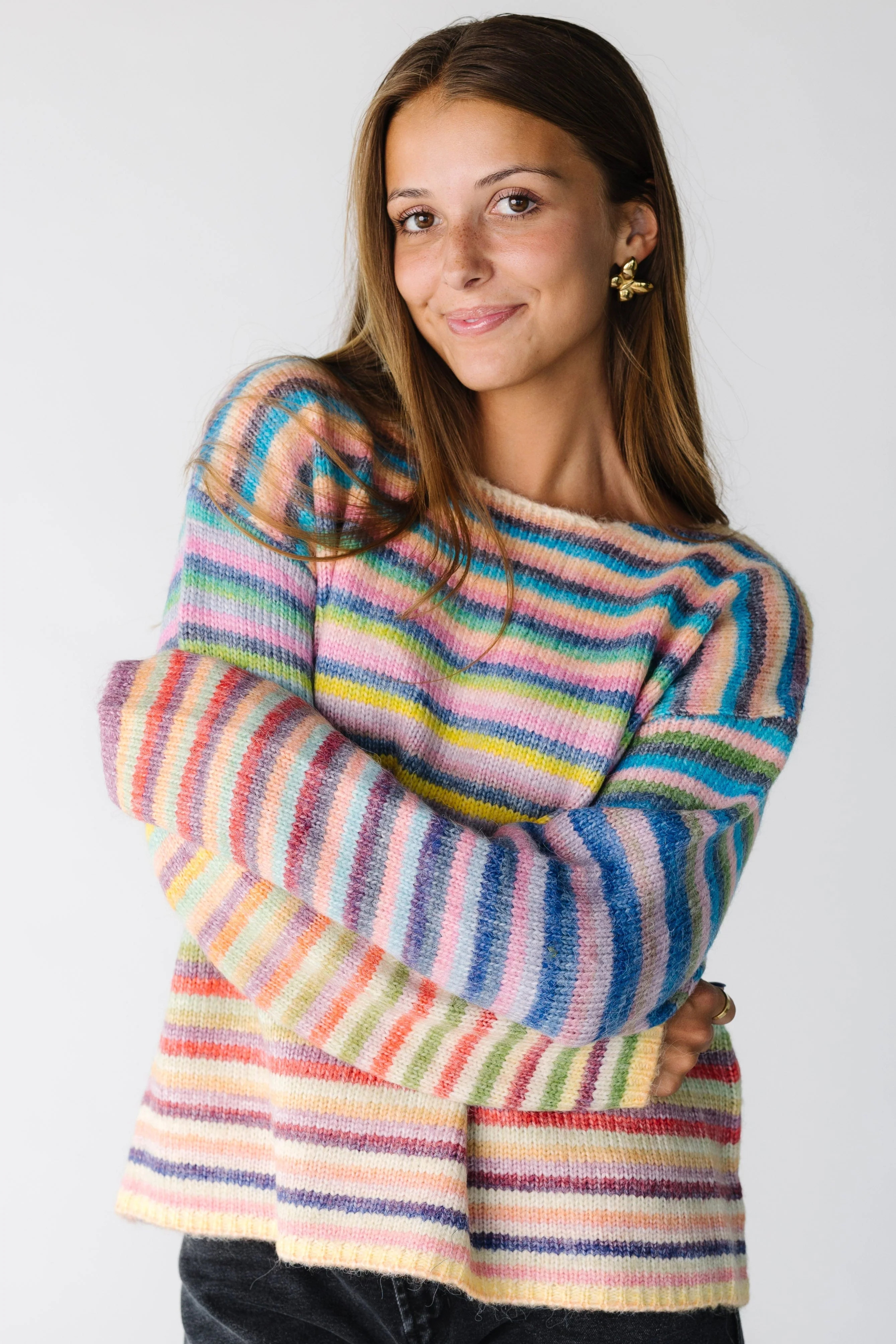 Dream On Striped Pullover Sweater (Each piece may vary by color) | Called To Surf