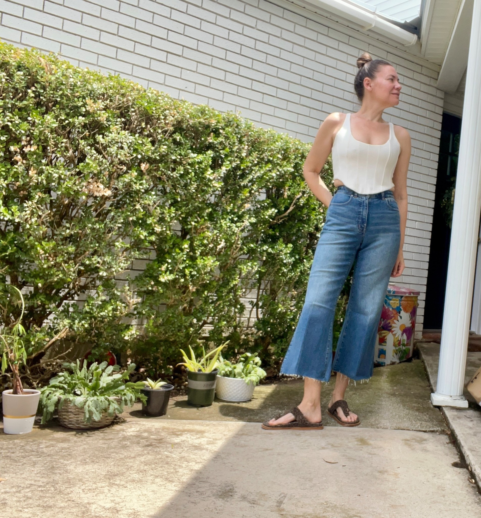 Even chores are chic when your jeans are a perfect fit 😉 #investmentpiece 

#LTKOver40 #LTKSeasonal #LTKStyleTip