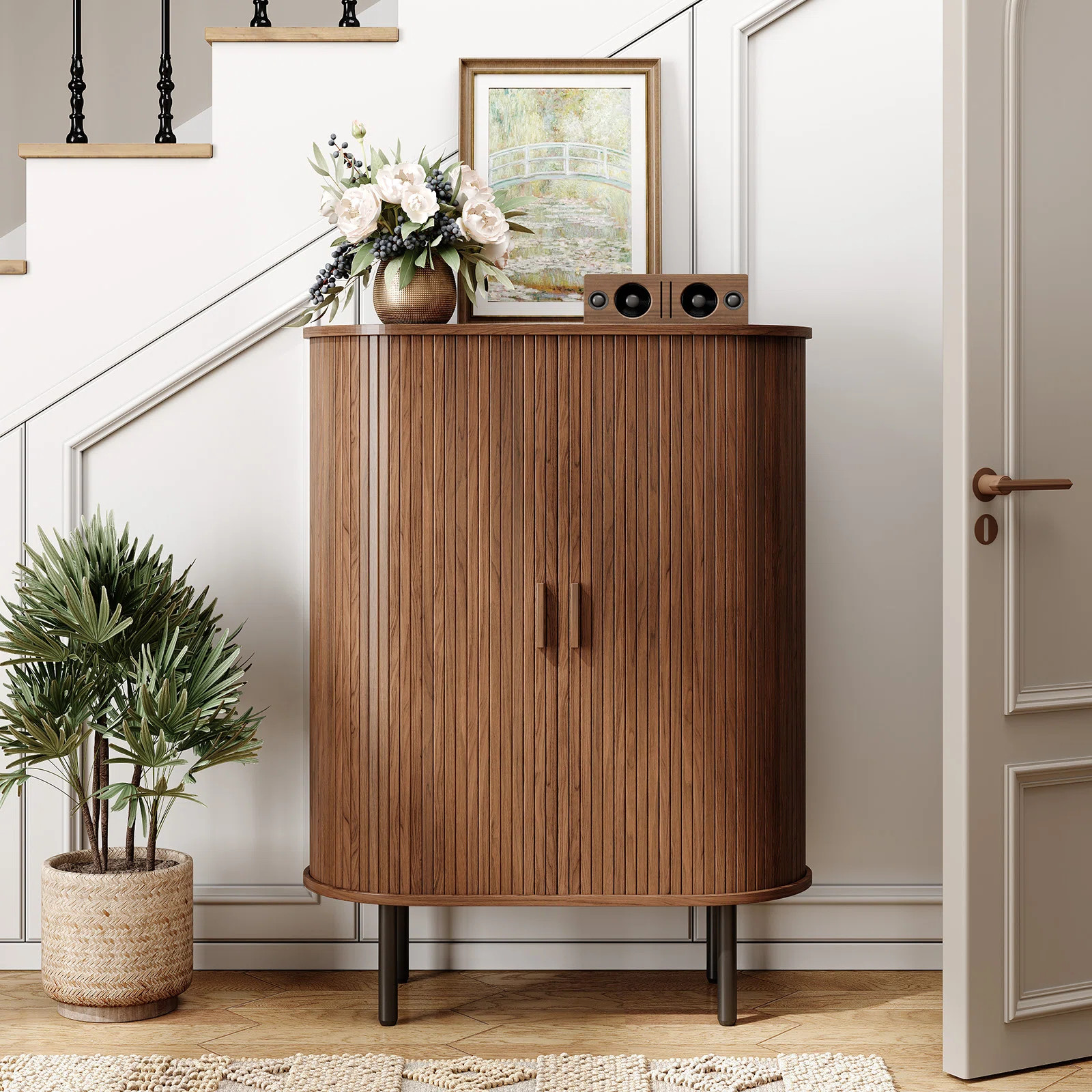 43.3'' Accent Cabinet With Tambour Doors | Wayfair North America