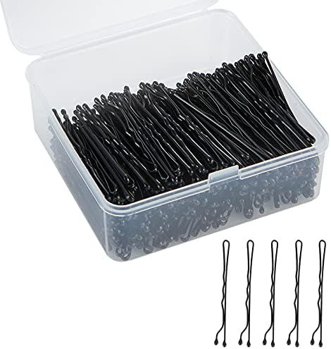 Black Bobby Pins 400PCS Hair Bobby Pins for Women, Bun Pins for Thick Hair Thin hair and All Hair Ty | Amazon (US)