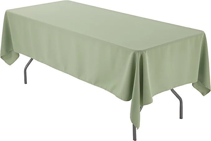 Zhen Linen 60 x 102 inch Rectangular Polyester Tablecloth (Sage) | Amazon (US)