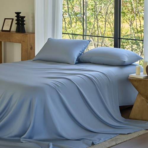 Sijo AiryWeight Tencel Sheet Set, 100% Lyocell Derived from Eucalyptus, Buttery Soft, Architectur... | Amazon (US)