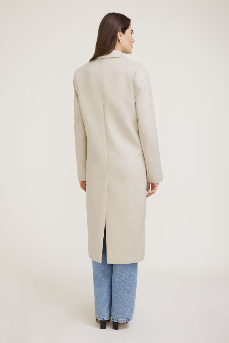 Oversized Double Breasted Wool Coat | Dynamite Clothing