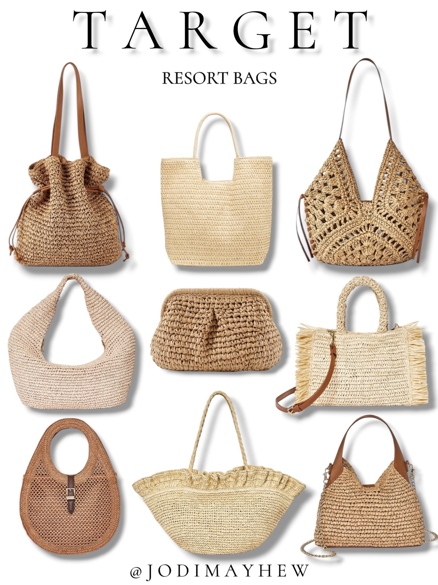 Target: Resort Bags 

#resort #pool #beach #vacation #swim #travel #straw #target @Target #clutch #shoulder #tote #hand #bag #envelope #knot #purse #raffia #spring #summer #wedding #bridal #engagement #island  #cinch #fringe #crochet #ideas #inspo #vacay #festival





#LTKFestival #LTKWedding #LTKTravel
