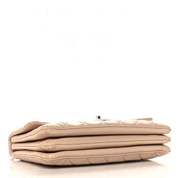 Lambskin Quilted Jumbo Chanel 3 Flap Beige | FASHIONPHILE (US)