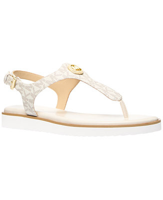 Michael Kors Women's Val Thong Round Toe Flat Sandals - Macy's | Macy's