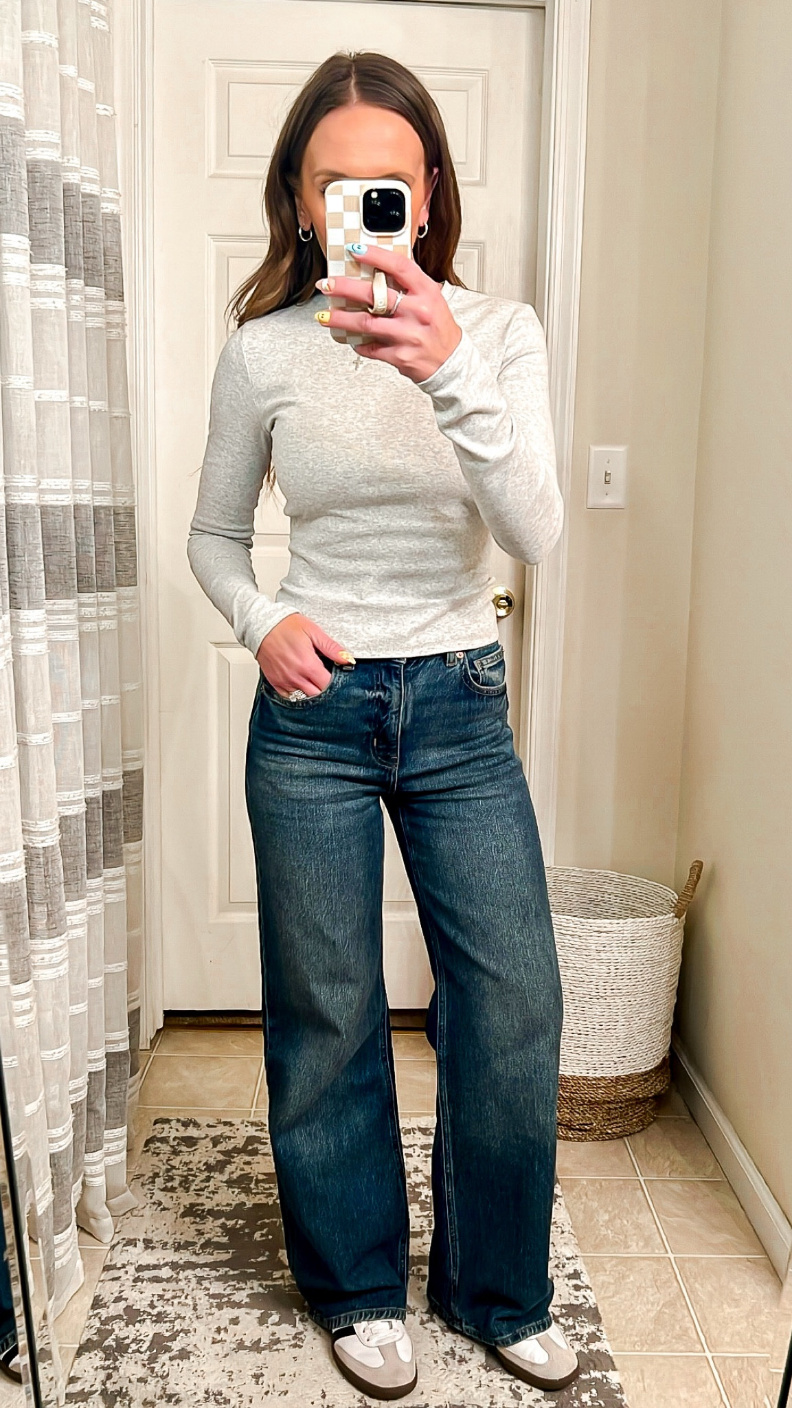 My favorite jeans are on sale today for $26! They’re the perfect wide leg relaxed jean that aren’t too wide and the perfect medium wash! Size up one

Wearing size 2

#LTKOver40 #LTKFindsUnder50 #LTKSaleAlert