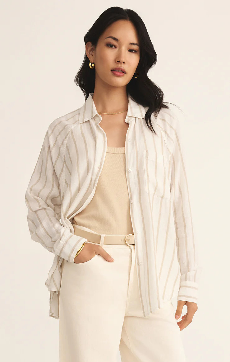 Perfect Linen Stripe Top | Z Supply