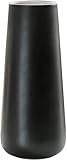 Black Ceramic Vase for Flowers | Tall Modern Pot | Vase for Minimalist Modern Home Decor (Black) | Amazon (US)