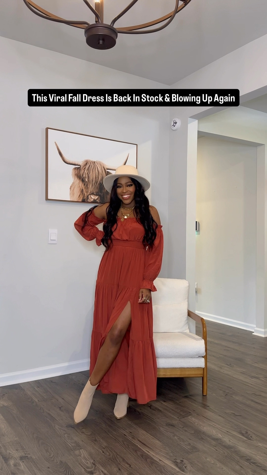 The most purchased dress from last Fall is back in stock and still trending. This is an any occasion type of dress. I wish I had found it when I was pregnant with Logan in 2023, but I did rock it for Fall family photos. 

❁Dress: I am 5’4” wearing a size small it has an elastic band at the top of the bust area keeping it in place. I’m glad they put an elastic band at the top and bottom of the sleeves for comfort and for them put to stay put. There is an elastic band underneath the bust area making it easy to get in and compliment every body type. 

❁Boots: I went with my normal size(8) and I love the chunky style so it's easy to walk in. 

❁I added my go-to steamer that I have been using for years to get wrinkles out. It’s also small enough to pack for trips even a short overnight stay. 

Fall family photo outfit 

#LTKSeasonal #LTKShoeCrush #LTKBump