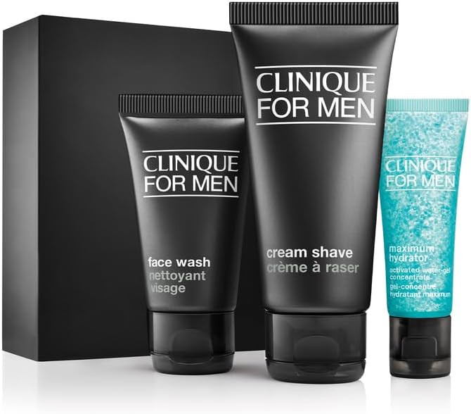 Clinique For Men Starter Kit Gift Set For Daily Intense Hydration | Face Wash, Cream Shave, Maxim... | Amazon (US)
