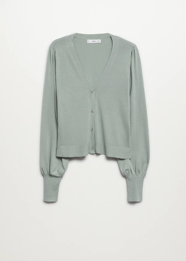 Puffed sleeves cardigan | MANGO (US)