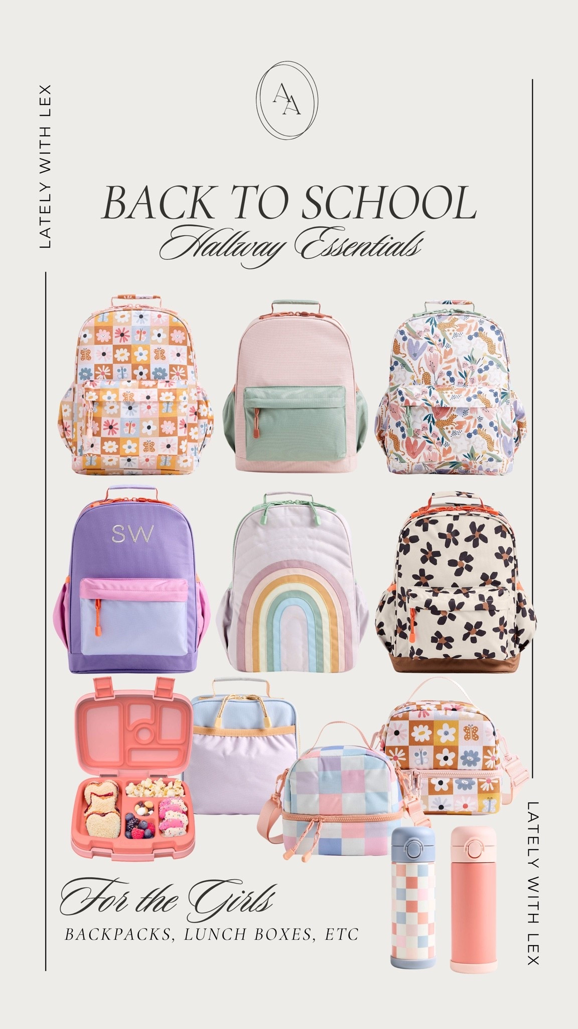 Back to School essentials for the girls 🌸 Get ready for a new school year ahead with fresh backpacks, lunch boxes, water bottles, & more essentials. So many cute options that can also be personalized!

New school years || kids school essentials || hallway essentials || back to school || personalized back packs || crate & barrel

#LTKKids #LTKmomlife #LTKSeasonal