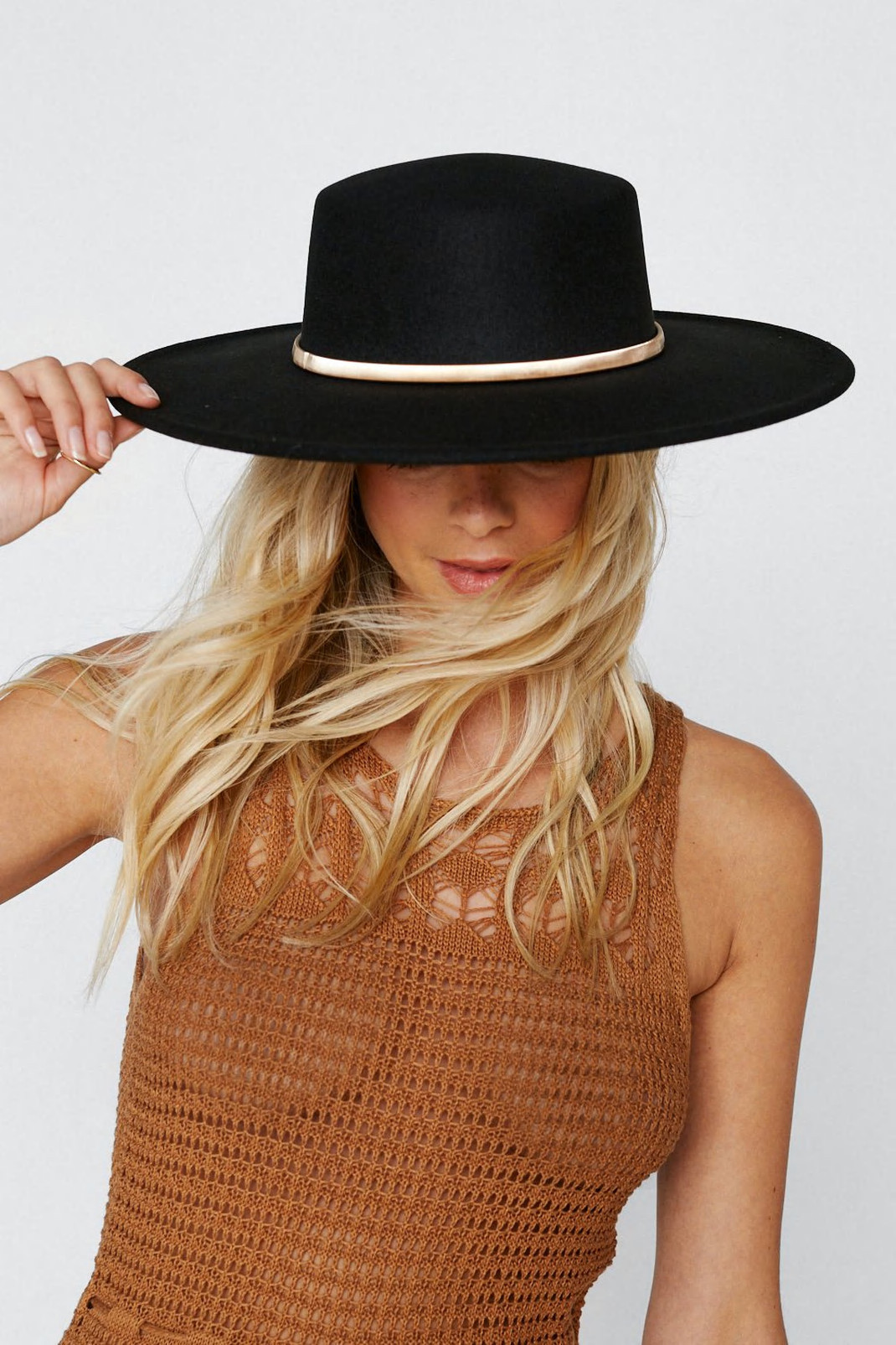 Gold Trim Fedora Hat | Nasty Gal (US)