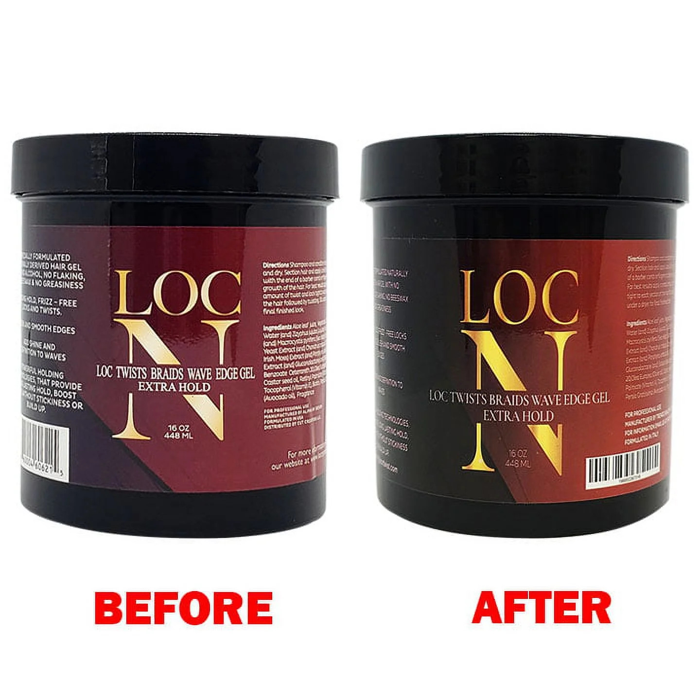 LOC N GEL LOC Twists Braids Wave Edge Gel (16oz) | Walmart (US)