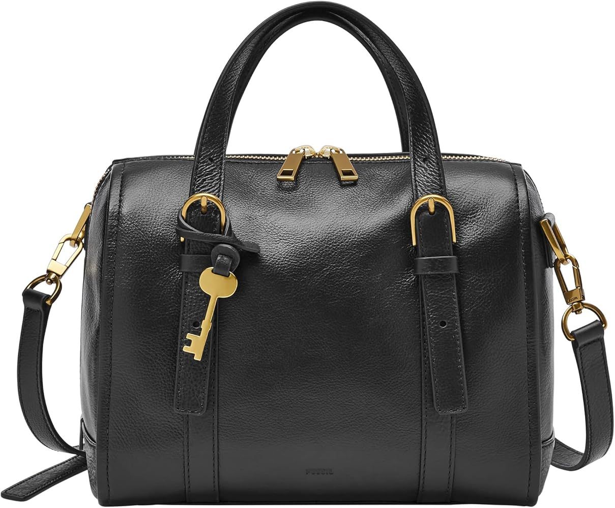 Fossil Women's Carlie Leather Satchel Purse Handbag for Women | Amazon (US)