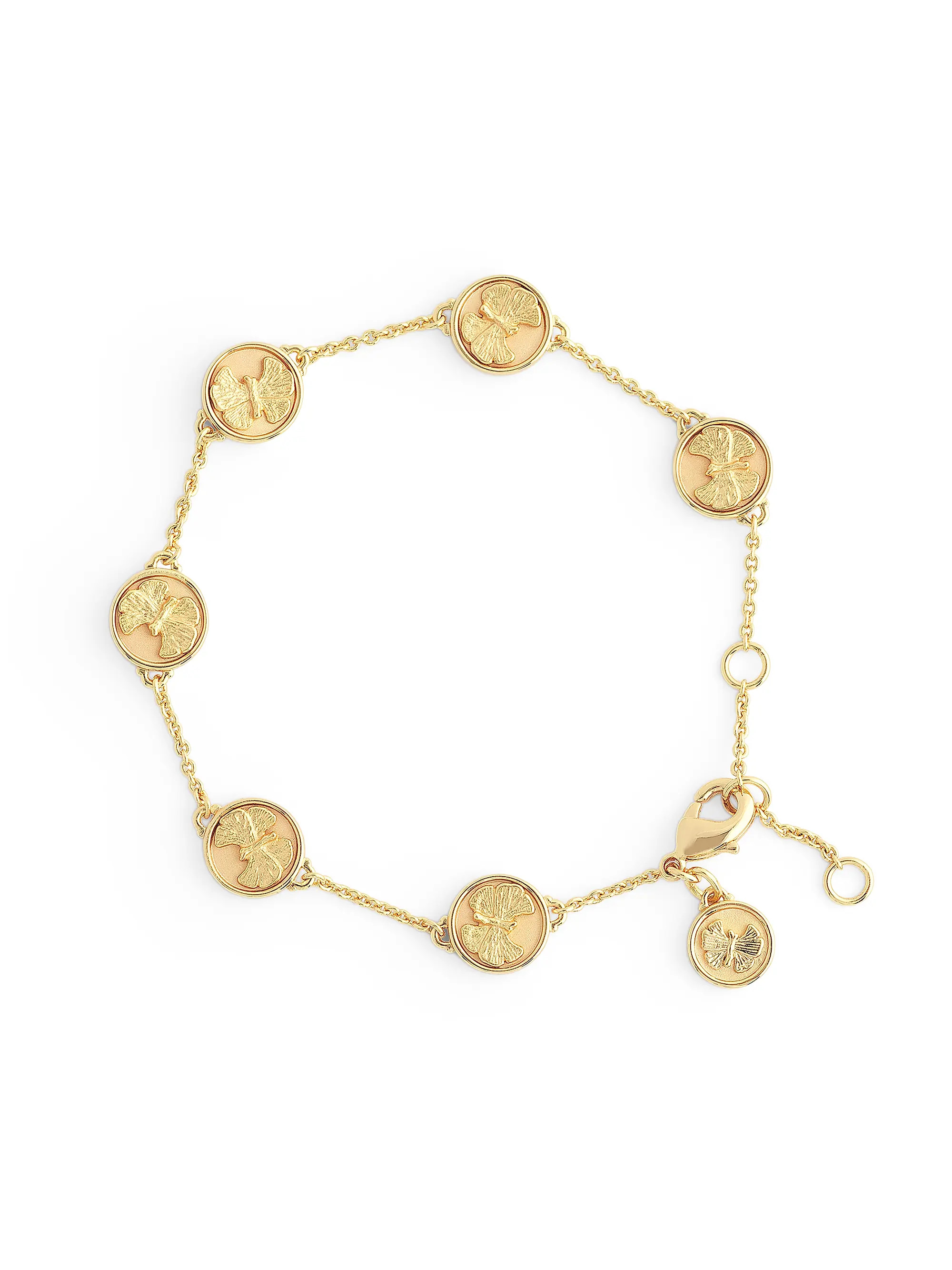 18K Gold-Plated Butterfly Coin Bracelet/6" | Saks Fifth Avenue