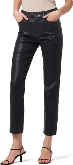 Barbara Coated High Waist Ankle Straight Leg Jeans | Nordstrom
