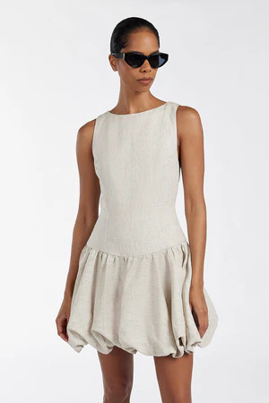 IRINA NATURAL BUBBLE MINI DRESS | DISSH