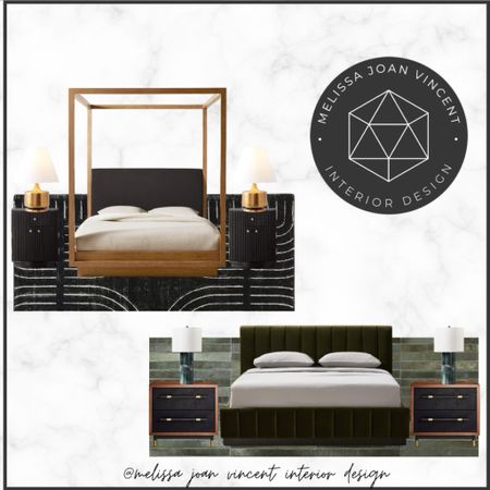 | PRIMARY SUITE | CB2| Two fabulous collections of beds, nightstands, rugs + lighting. 

Primary Suite | Bedroom | bed | green| Black |

#LTKhome #LTKstyletip #LTKsalealert