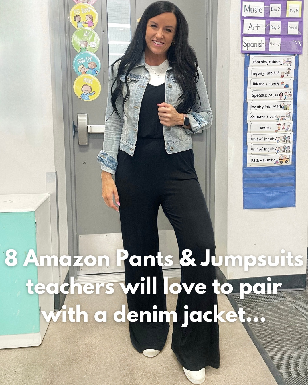 8 Amazon Pants & Jumpsuits teachers will love to pair with a denim jacket... 🍎 

I have worn almost all of these already during the back to school season and just love how simple they are to throw on with a white or black top. Add sneakers and a denim jacket when the temperatures start to drop!!

Comment “shop” and I’ll send you the links!

All size info for the pants and jumpsuits are in the images, but let me know if you have any questions! (I’m 5’5” and usually wear a size 4/27 and S for reference.)

Shop any of my posts on my page in the LTK app! Direct link— https://liketk.it/5nPHm (affiliate)


@amazon @amazonfashion #amazonfashionfinds #ltkstyletip #amazonfashion #affordablefashion #styleonabudget Perfect teacher outfits for now and the fall season

#LTKOver40 #LTKFindsUnder50 #LTKSeasonal