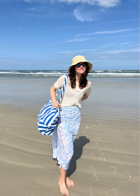 Will be wearing a sarong as a skirt all summer long. Especially great when paired with a striped tote, crochet top, & a bucket hat 🌊☀️

#LTKSeasonal #LTKswim #LTKtravel