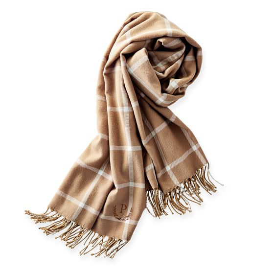 Windowpane Blanket Scarf | Mark and Graham