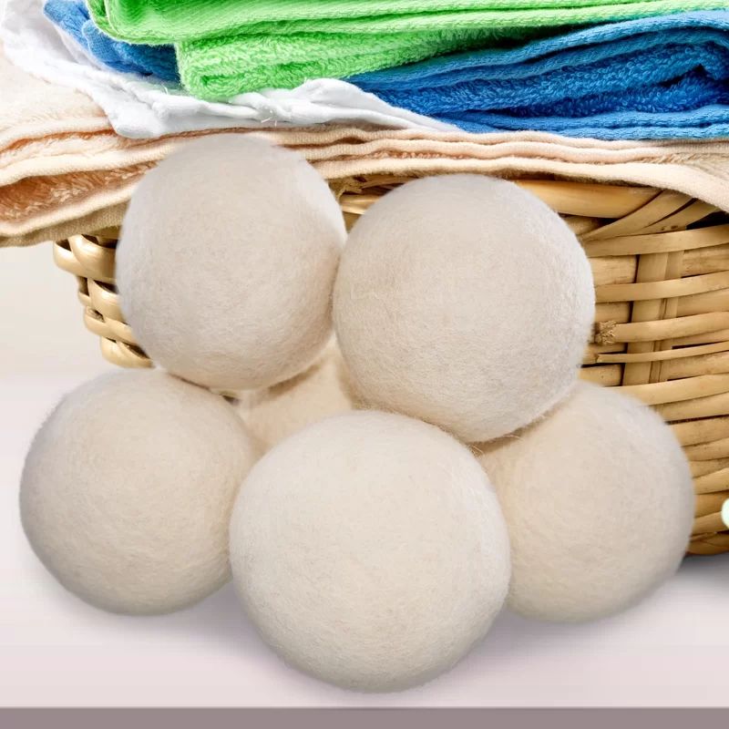 Wool XL for Natural Fabric Softener, Hypoallergenic Baby Safe & Unscented, Reduce Wrinkles & Static Cling, Shorten Drying Time - Reusable, Non-Toxic Alternative Dryer Balls | Wayfair North America