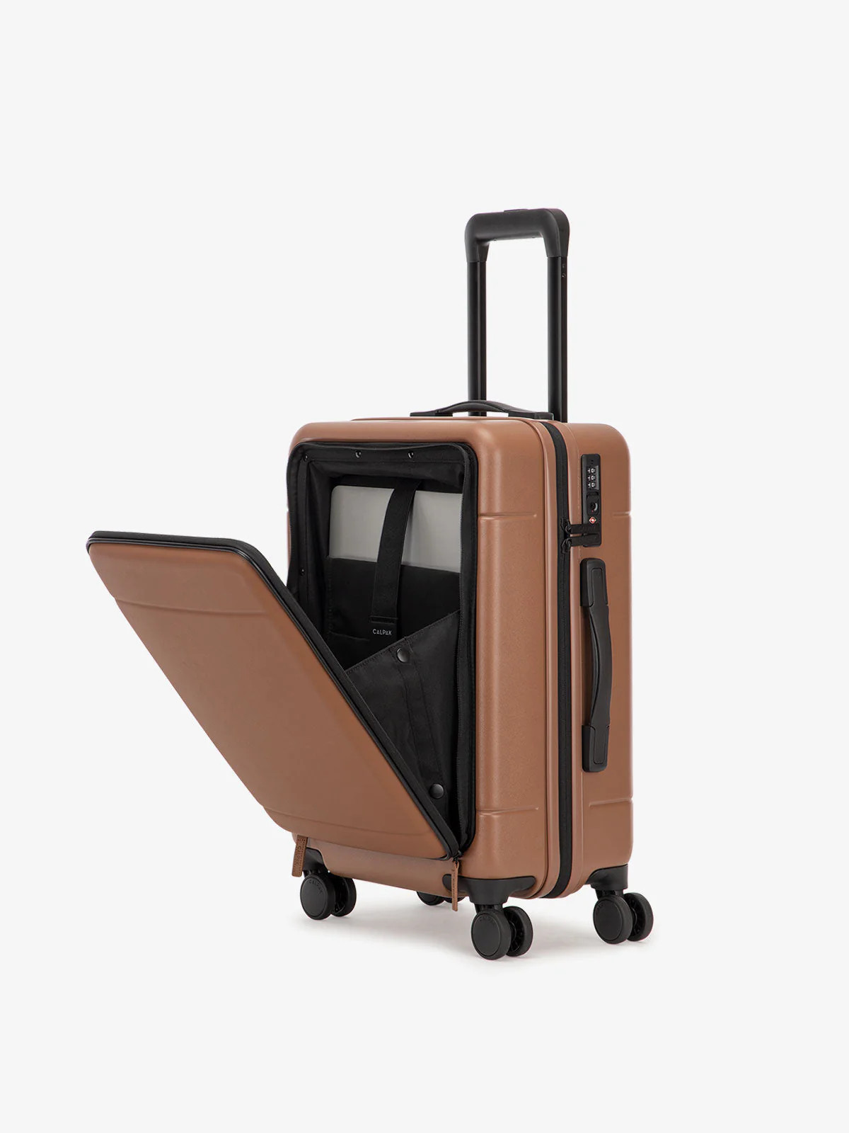 Hue Front Pocket Carry-On Luggage in Hazel | CALPAK