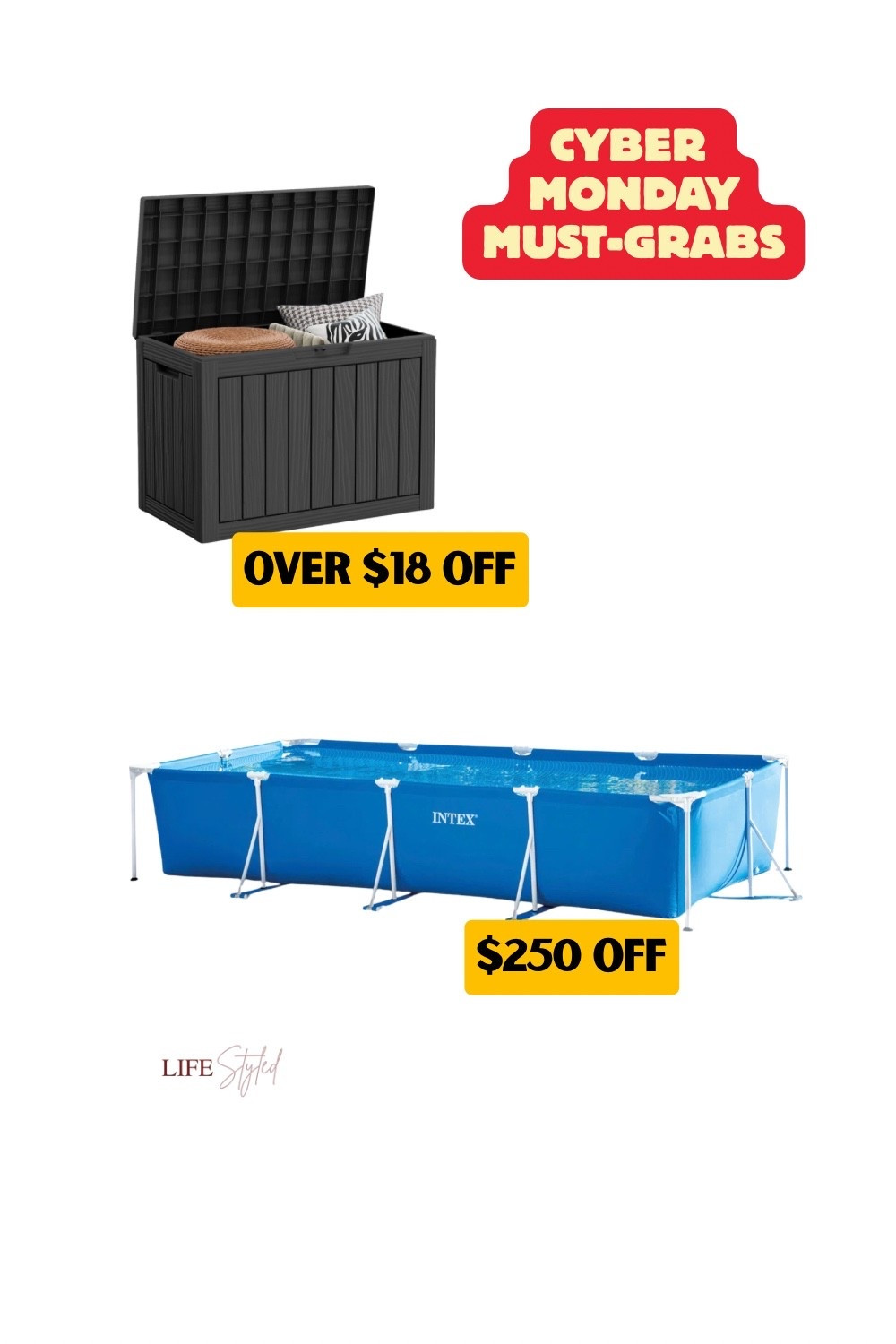 CYBER MONDAY STEAL! 💦 Upgrade your backyard oasis with this pool and stash combo 🛟☀️ Right now is the perfect time to buy — biggest savings of the season! You will be so glad you snagged it this summer. 🔥

#LTKSaleAlert #LTKActive #LTKCyberWeek