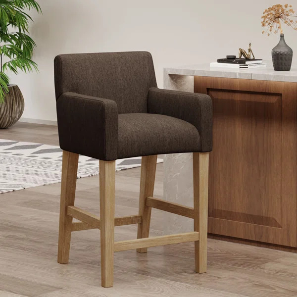 Amancio Solid Wood 26'' Counter Stool | Wayfair North America